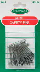 Nickel Safety Pins