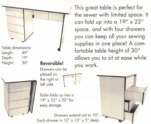 Portable Sewing Table