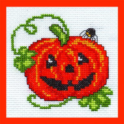 Pumpkin Smiles Cross Stitch Project