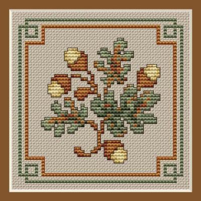 Fall Leaves Cross Stitch Project