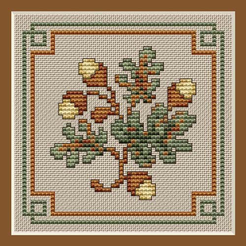 Top Customized Embroidery Autumn Leaves Funny Cross Stitch Kits for Adults  with 100% Cotton Floss & Free Shipping for Wall Decor