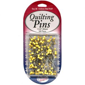 Quilting Pins Size 28 - Yellow