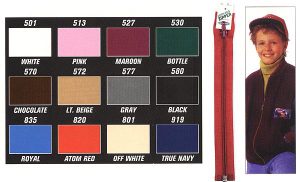 26 inch (65cm) Separating Zipper