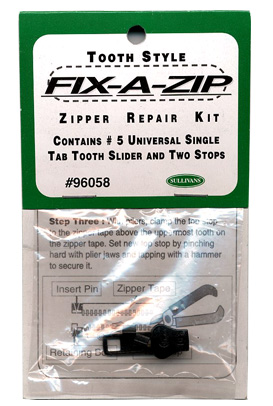 5 Tooth Style Zipper Repair Kit - MyNotions