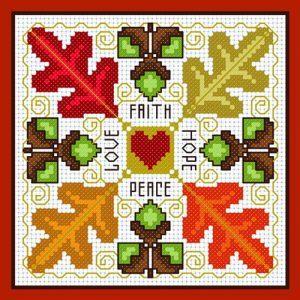 Faith Hope Peace Love Cross Stitch Project