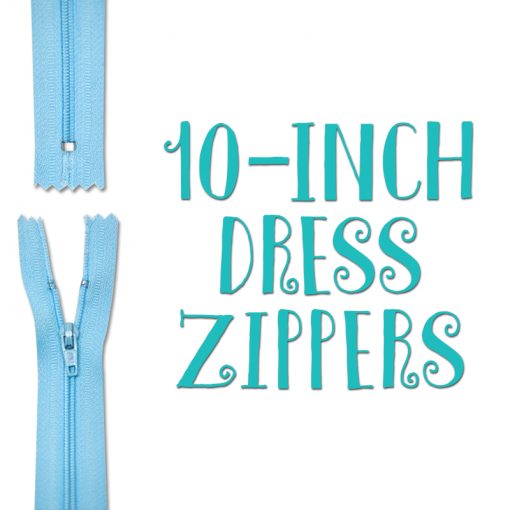 10-inch Dress Zippers