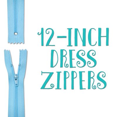 12-inch Dress Zippers