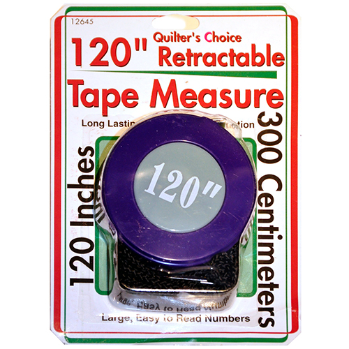 120 Sassy Retractable Tape Measure