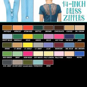 14-inch Dress Zipper