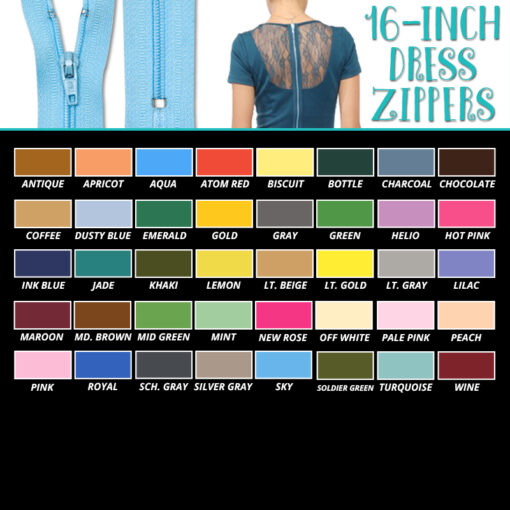 16-inch Dress Zipper