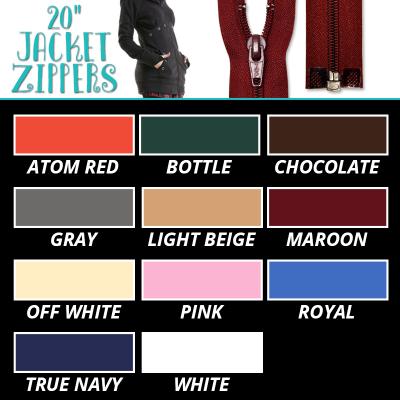 20-inch Jacket Zipper