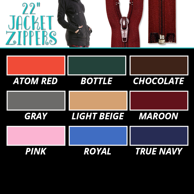 22-inch Jacket Zipper - MyNotions