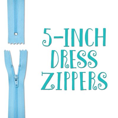 5-inch Dress Zippers