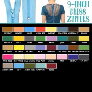 9-inch Dress Zipper