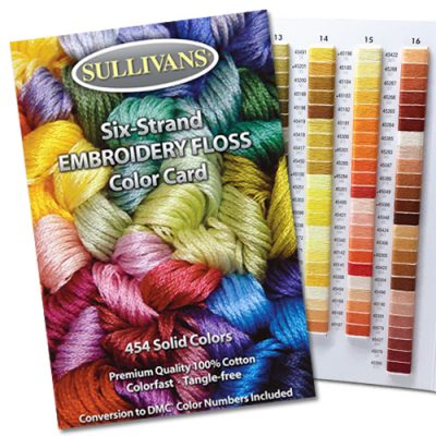 Embroidery Floss Color Card