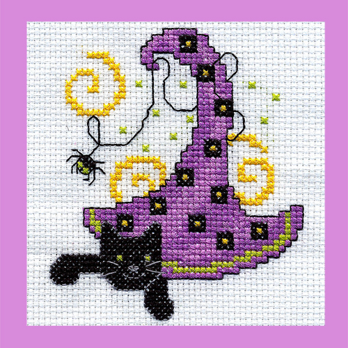 Witch Hat Cross Stitch Project