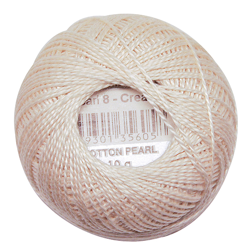 Pearl Cotton Balls - Size 8 - Very Light Beige Brown - Color 842