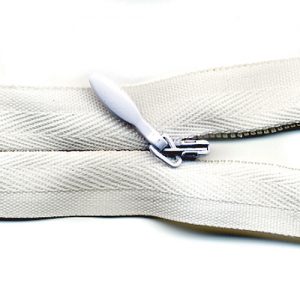 White Invisible Make-A-Zipper
