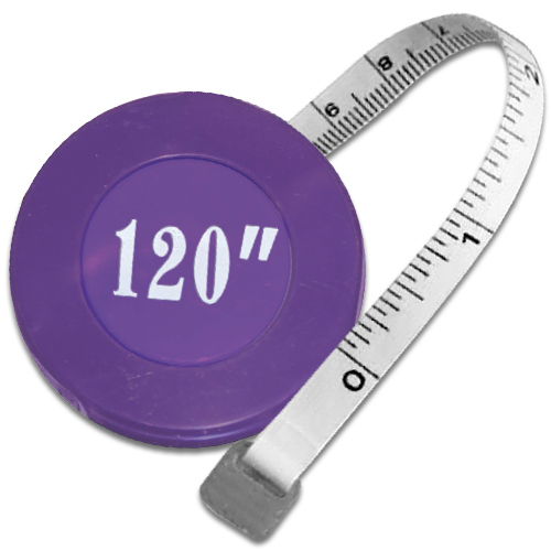 Measuring Retractable Tape Measure 60 / 150cm - PURPLE