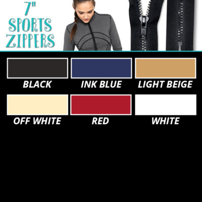 7-inch Sports Zipper