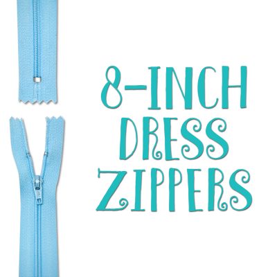 8-inch Dress Zippers