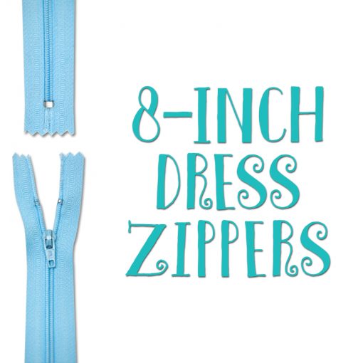 8-inch Dress Zippers