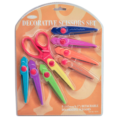 Decorative Scissors Set - Cool Cutting Designs - 8 piece set