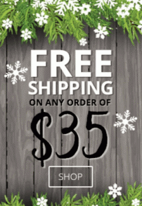 Winter free shipping on orders $35 or more