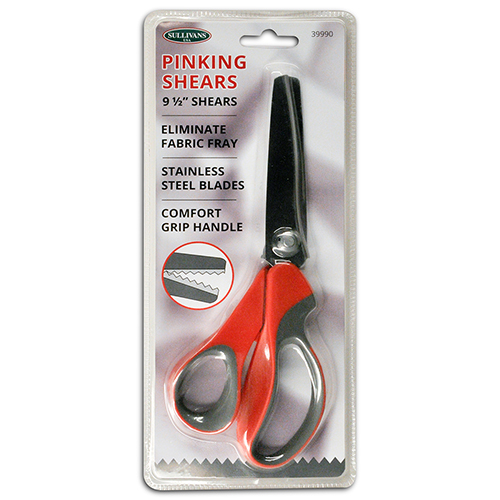 Plastic-Handled Pinking Shears in Three Styles