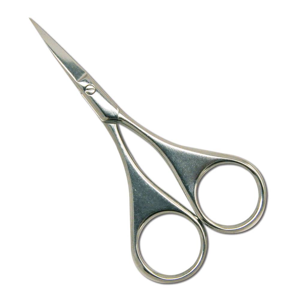 Small Black Embroidery Scissors With Round Circular Handles