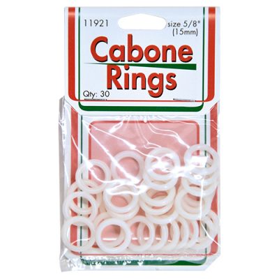 Boye 2 Cabone Plastic Craft Rings