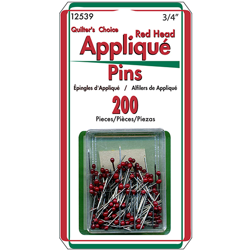 Red Head Applique Pins for Sewing Crafting Quilting - MyNotions